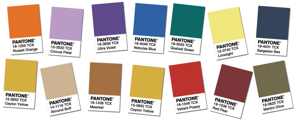 Pantone Fall/Winter 2018