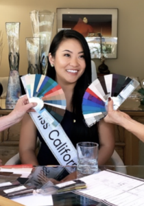 Miss California gets her personal colors done by Mary Lou Manlove of Color Insights, Redwood Ciy