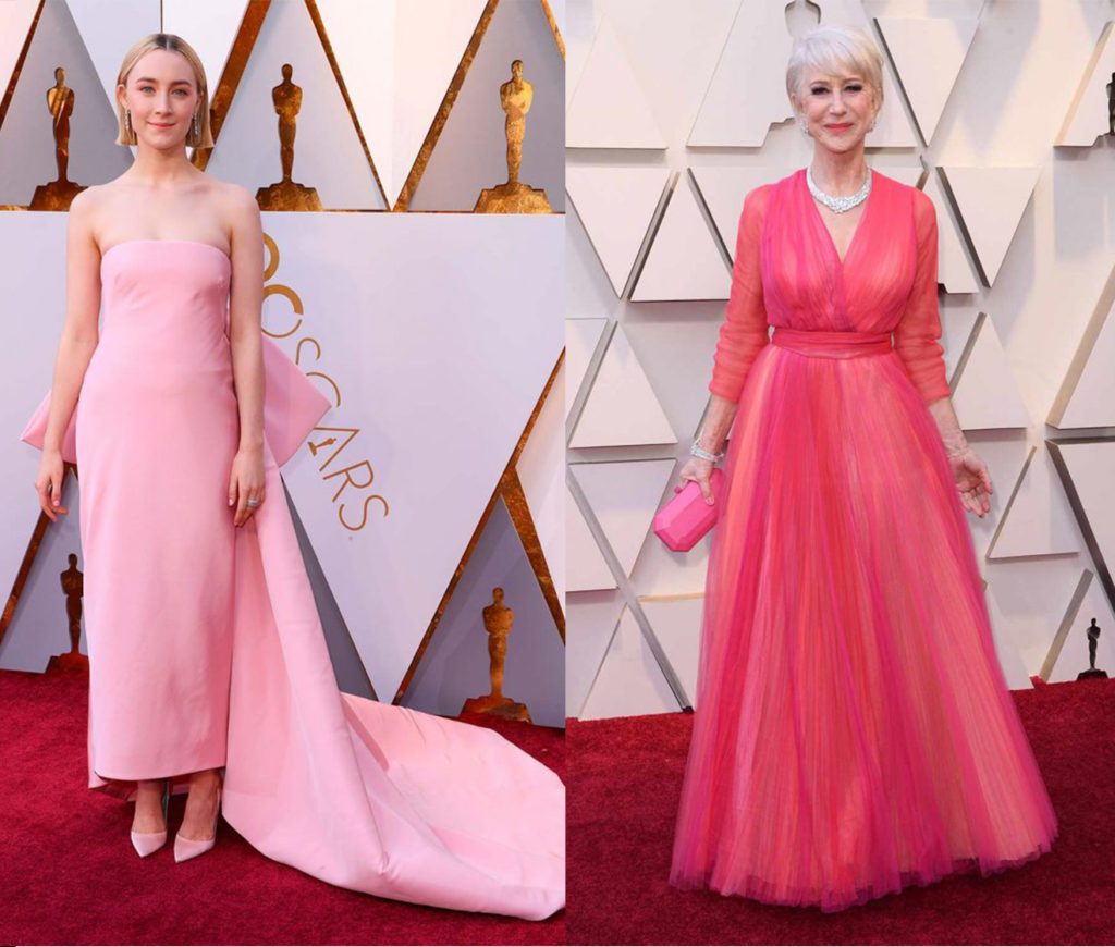 Saorise and Helen Mirren in Pink