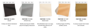 New York Fashion Neutral color swatches from Pantone.