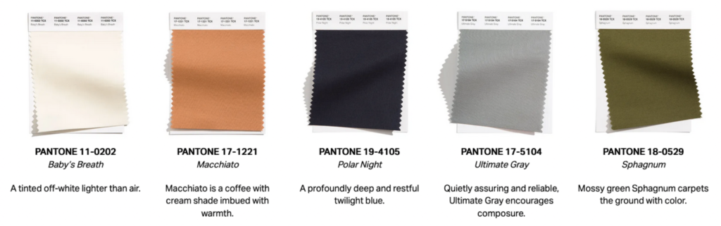 London's Fashion Neutral Colors from Pantone