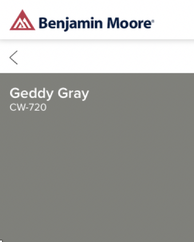 Geddy Grain Paint Chip Color Benjamin Moore