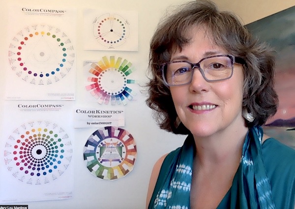 Mary Lou with ColorKINETICS color charts