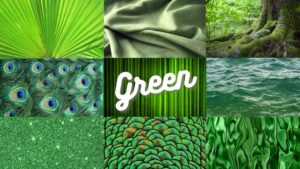 Green Textures Collage