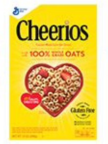 Cheerios cereal box