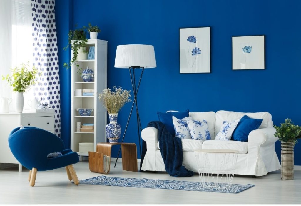 Blue living rroom